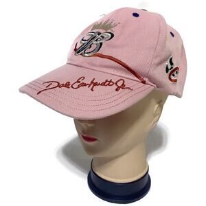 Dale Earnhardt Jr Women's Pink Ball Cap Budweiser NASCAR Adjustable